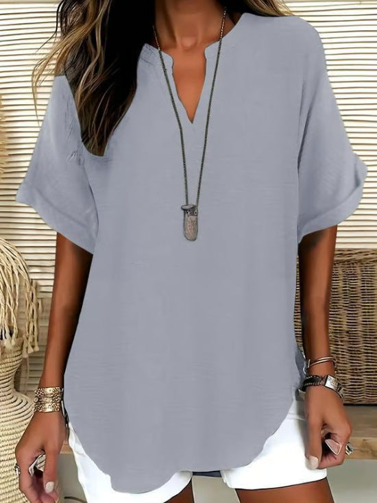 V-neck top - Lightweight, elegant, and versatile