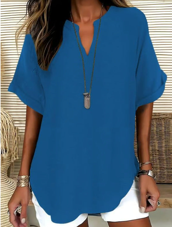 V-neck top - Lightweight, elegant, and versatile