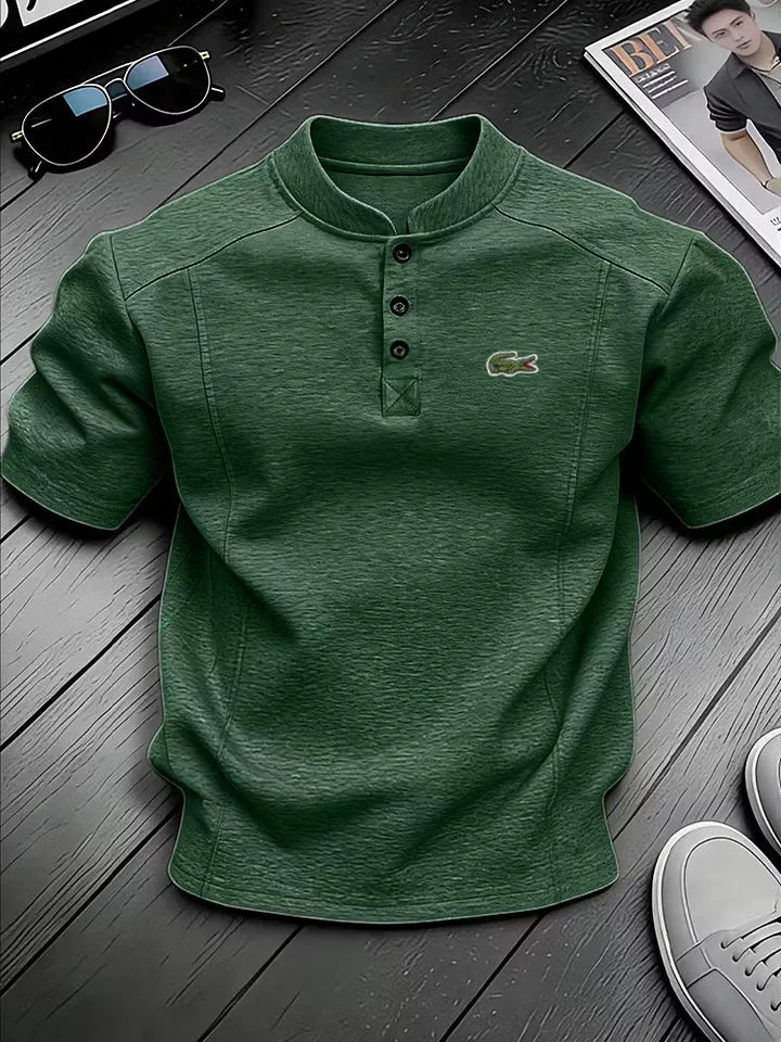Everyday Casual Linen Henley Shirt