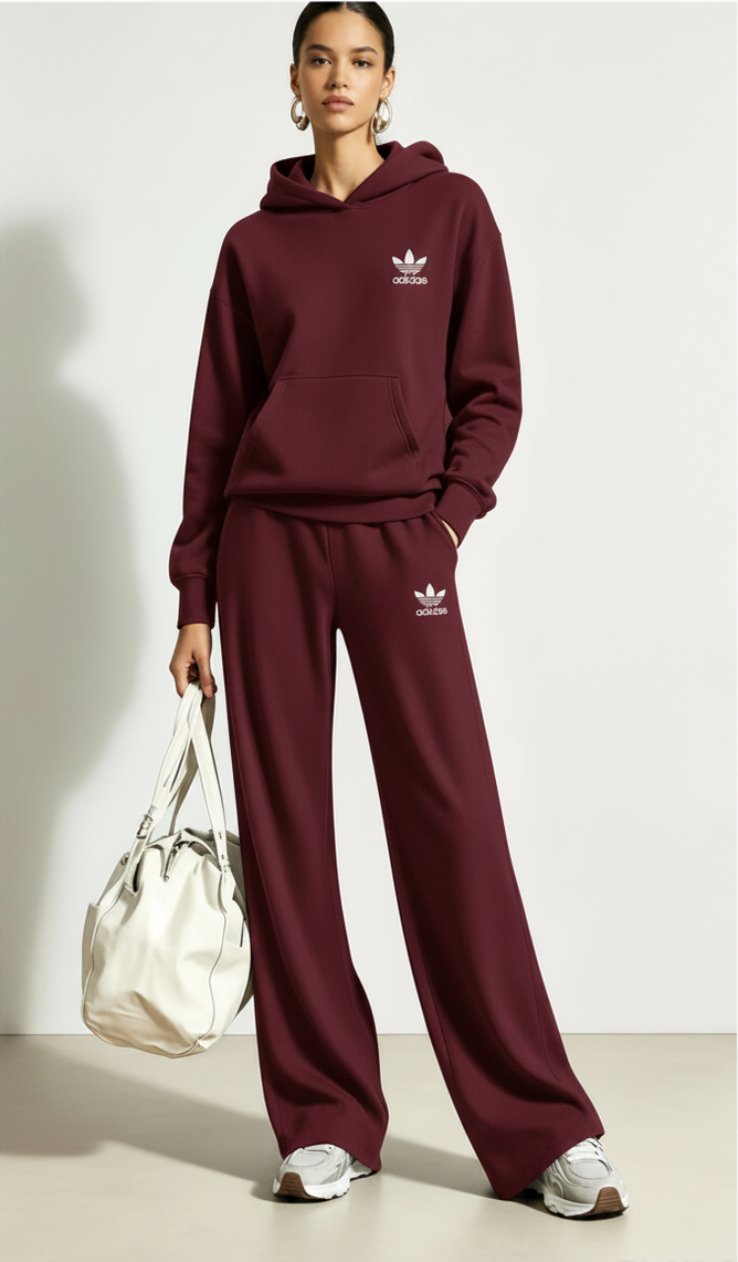CozyMove Wide-Leg Tracksuit Set