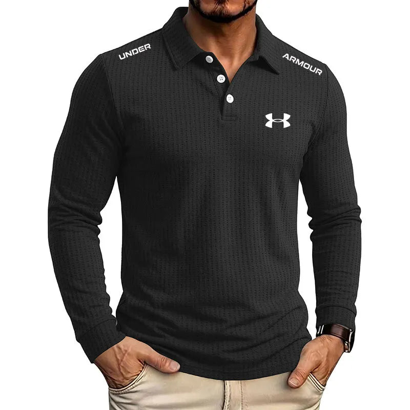 Everyday Textured Polo Collar Top Essential