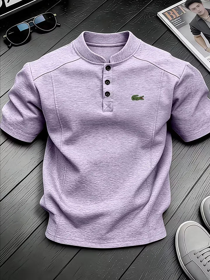Everyday Casual Linen Henley Shirt