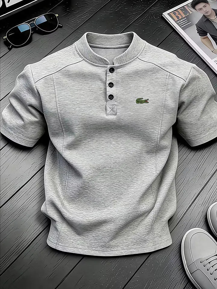 Everyday Casual Linen Henley Shirt
