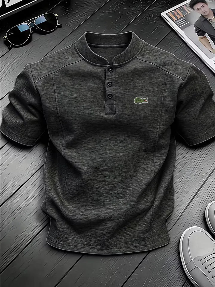 Everyday Casual Linen Henley Shirt