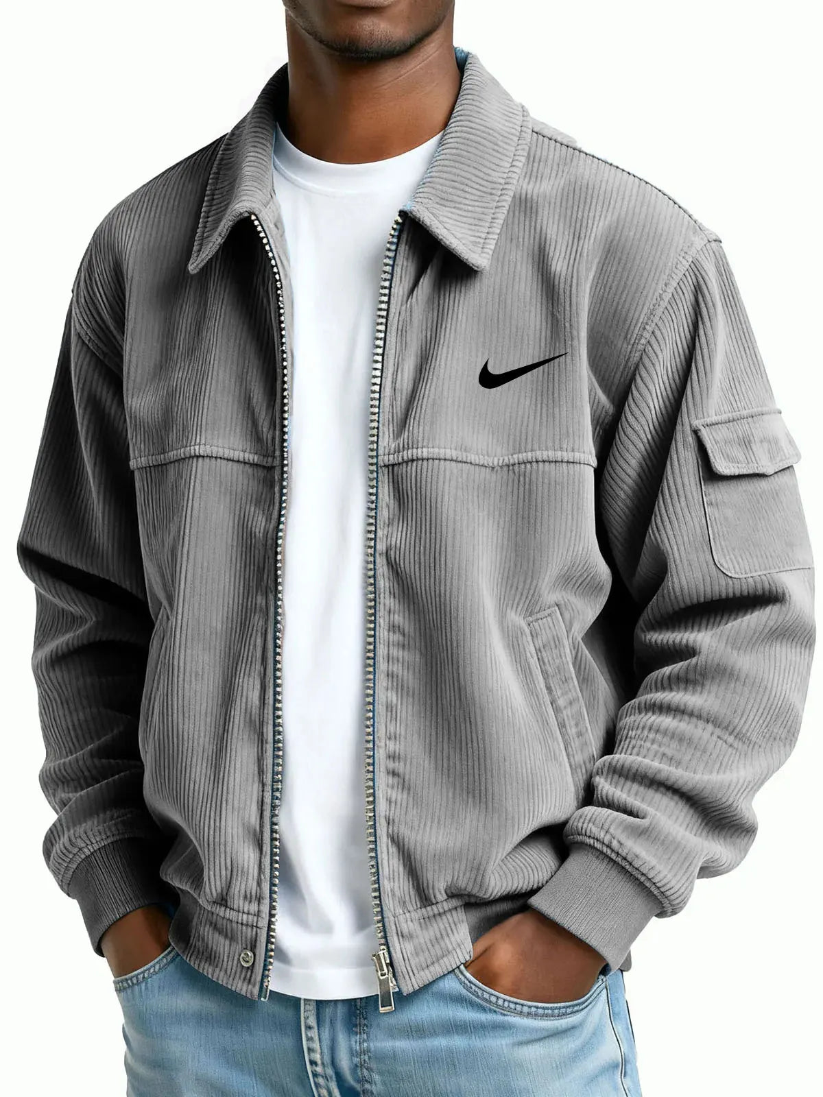 Heritage Corduroy Zip Bomber Jacket